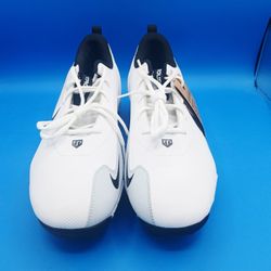Nike Men's SIZE 14 Force Trout 9 Keystone White Black Cleats