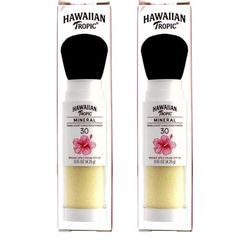 Hawaiian Tropic Mineral Translucent Powder Sunscreen Brush SPF 30, 2 Pack