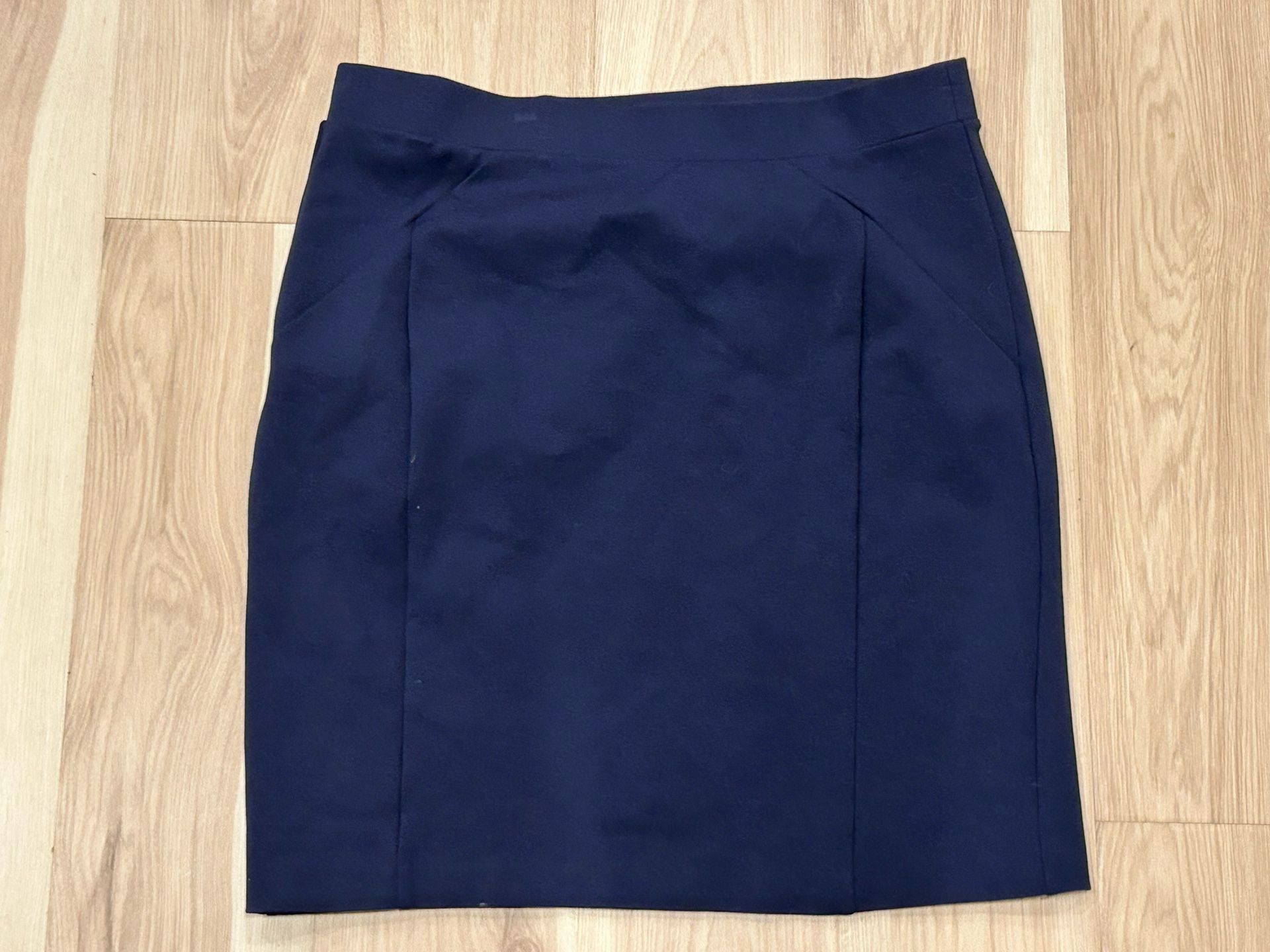 Mario Serrani Navy Pencil Skirt Size Large