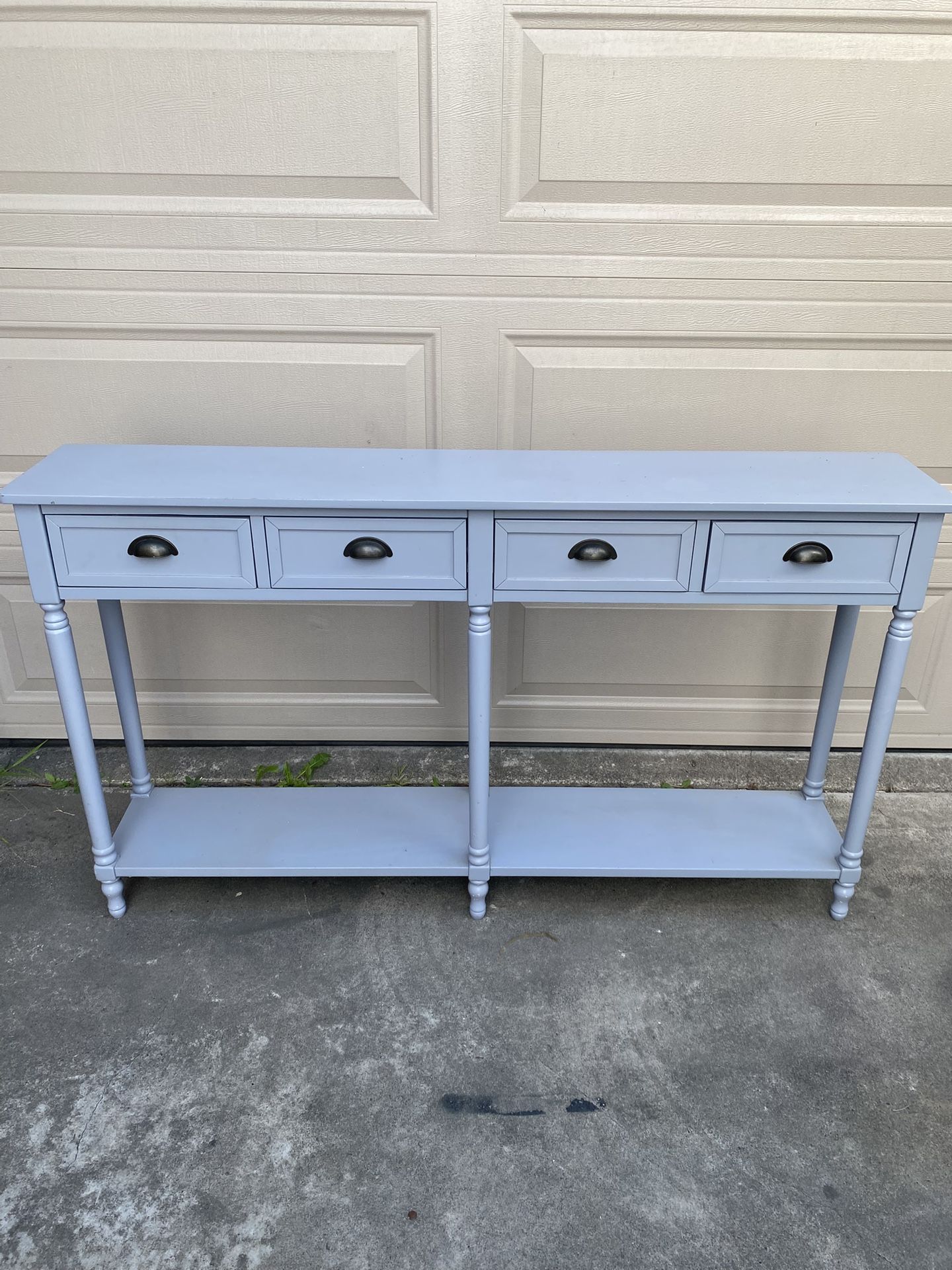 Blue Console Table