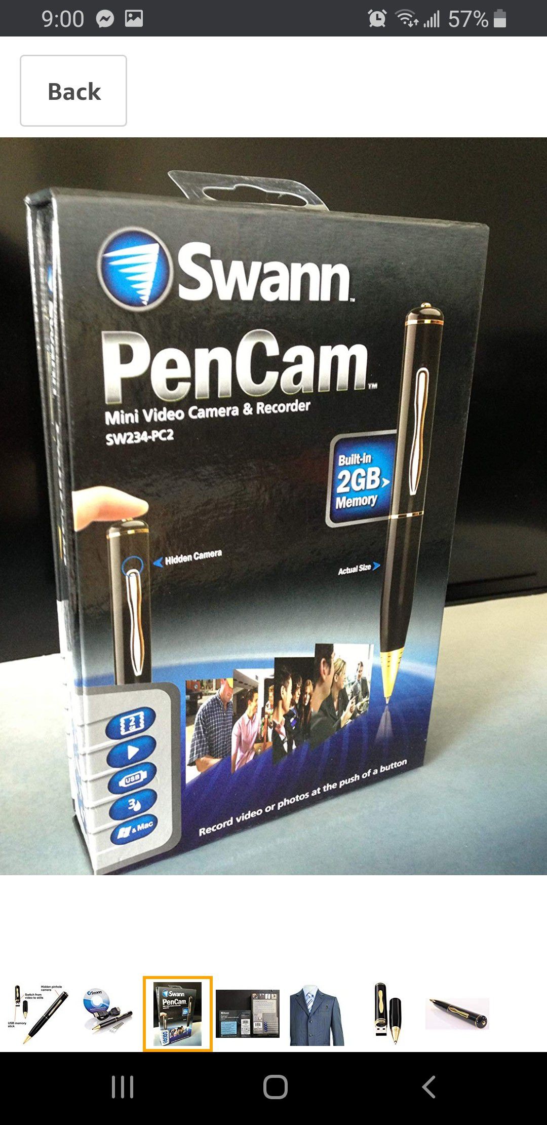 Swann Pencam, Mini Video Camera and Recorde