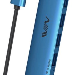 New USB 3.0 Hub,4 Port USB Splitter Extender Portable Adapter 