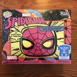Funko Pop Vinyl - Marvel Spider Man 🕷(Target Exclusive Black Light 🔮) PACKAGING BOX HAS SLIGHT DENT - FOURTH PICTURE