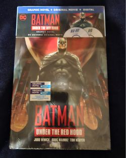 Batman: Under the Red Hood (Blu-ray Disc, 2016, 2-Disc Set, Includes Graphic Novel.