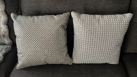Two glam pillows