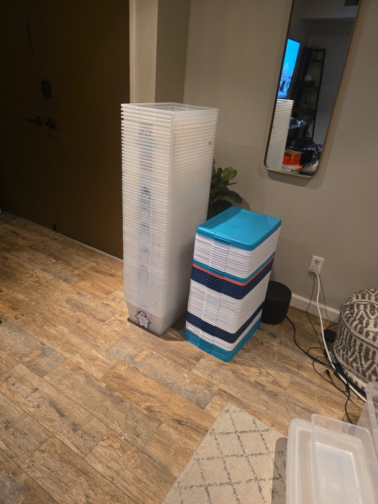 Sterlite Plastic Storage Containers Bins 16 Qt Quart 70 Available