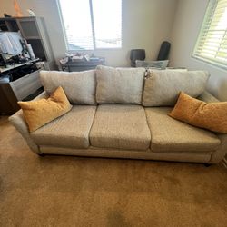 3 Piece Grey Couch Set Couch Love Seat Ottoman 