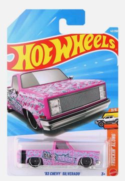 Pink Black Widow Silverado Hot Wheels