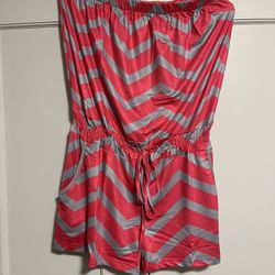  Women’s Strapless Romper – Asian L (Smaller Fit) – New! $10