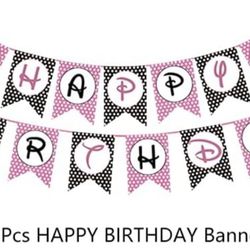 Minnie Happy Birthday Cake Cupcake Toppers Mouse Cake
