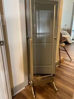 Full-Length Jewelry Mirror Armoire