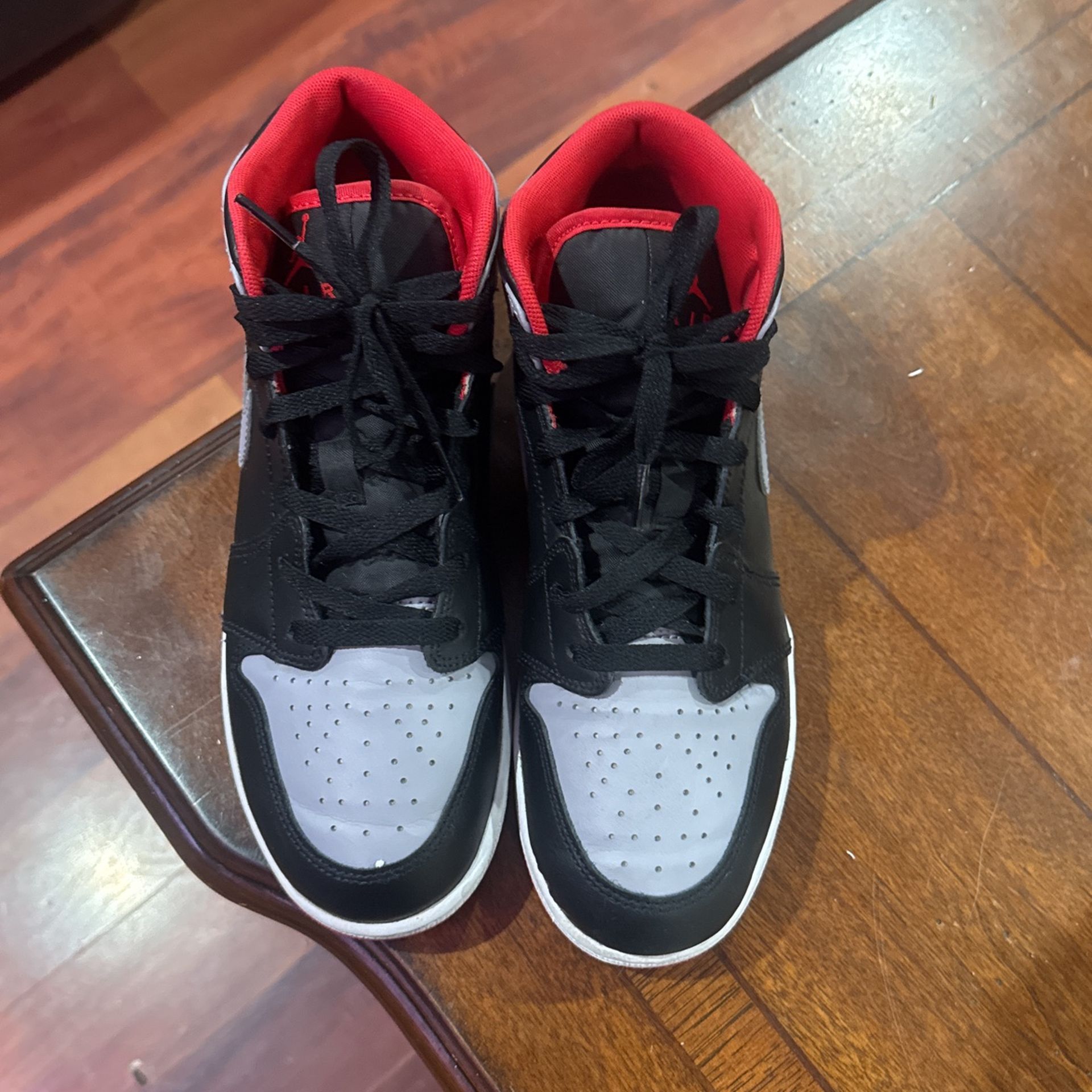 Nike Air Jordan’s, Red, Gray, Black