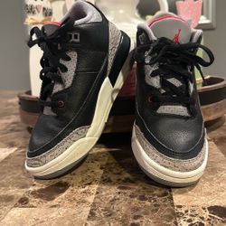 Nike Air Jordan’s 3 Retro Black Cement Youth 