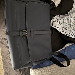 Blue Coach Messenger Bag
