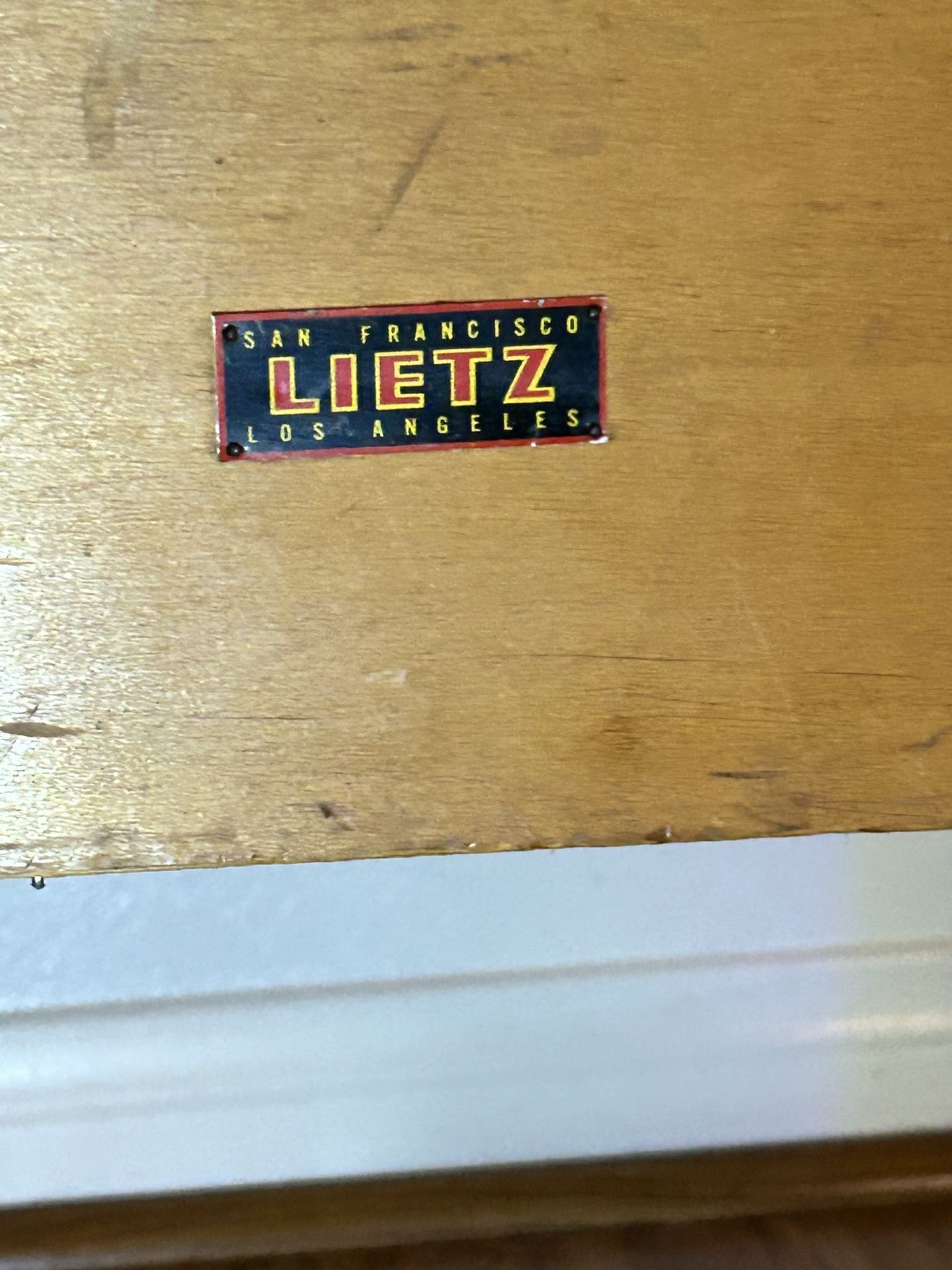 A.Lietz Antique Original Functional Drafting Table