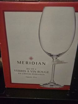 European Crystal Wine Goblets