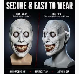 Creepy Smiling Horror Mask