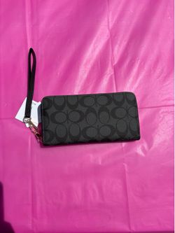 RP Coach long zip around wallet