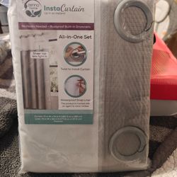 Zenna Home InstaCurtain All-in-One Shower Curtain Set