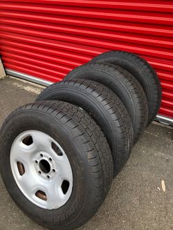 245 70 R 17 Cooper Destination HT all season. Ford F-150 w/ caps $425 Fully balanced.