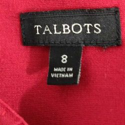 Talbot's Red Dress Size 8