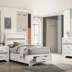 New‼️‼️ Miranda 4- piece Twin Bedroom Set (No Mattress is not included