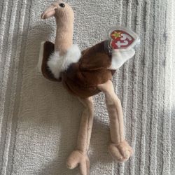 Ty Beanie Baby Stretch The Ostrich Collectibles 