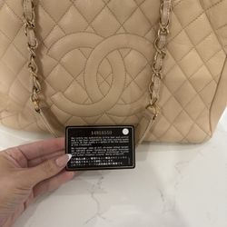 Chanel Grand Shopping Tote Beige