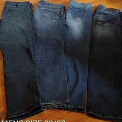 Mens jeans bundle size 38x32/4 pair total