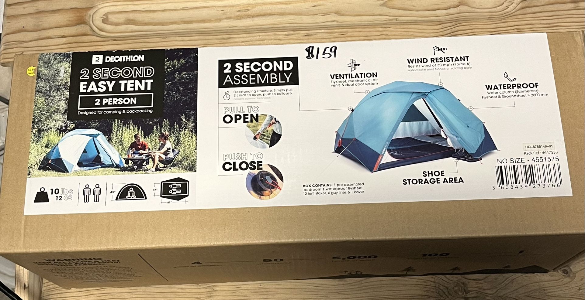 DECATHLON 2 person tent 