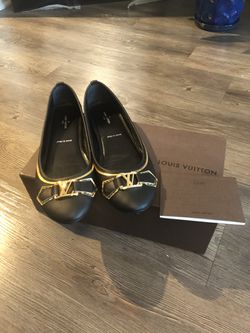 Authentic Louis Vuitton Oxford Ballerina Women Shoes Size 37.5