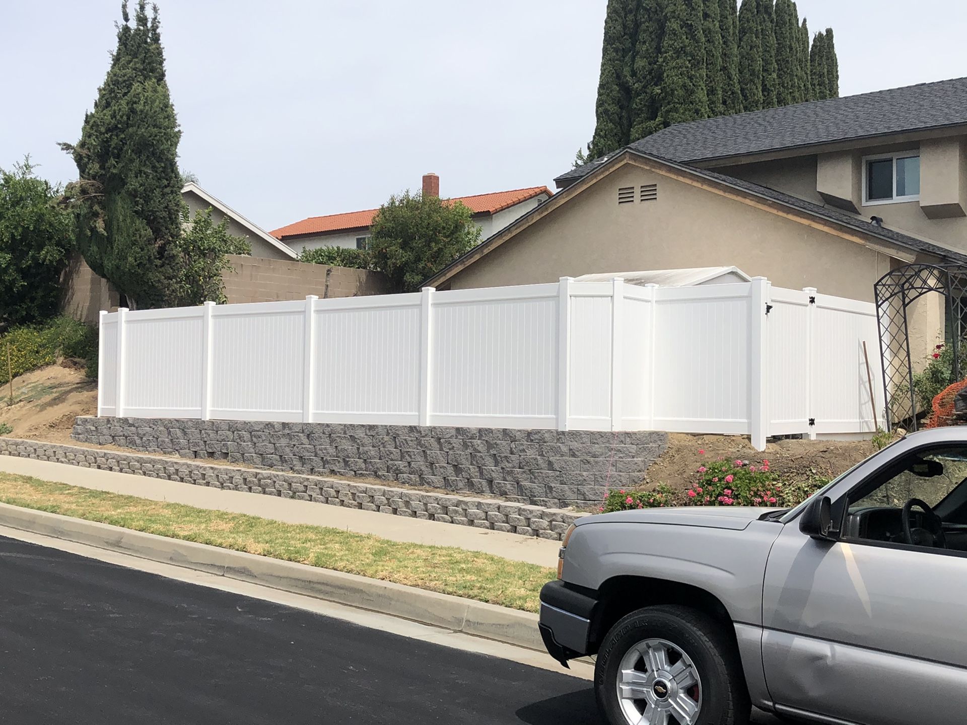 Vinyl fence