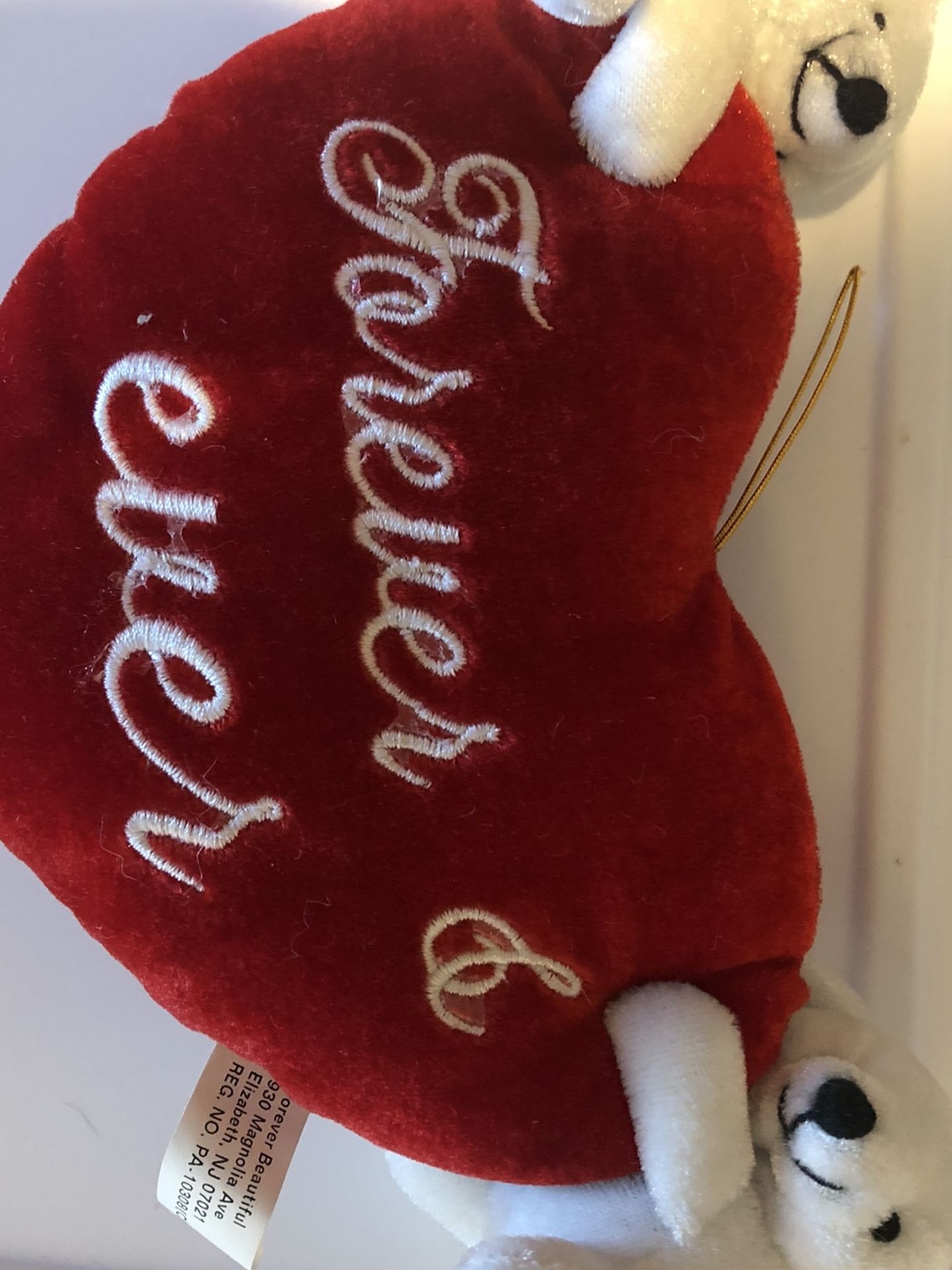 Small Valentines Stuffed Heart -free