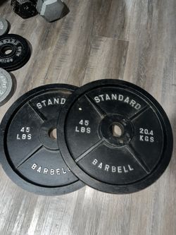  Standard  Pair Of Barbell 45lbs 