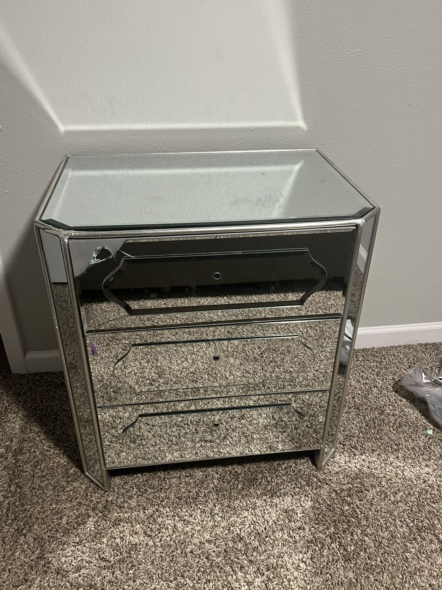 Mirror Bedside Chest