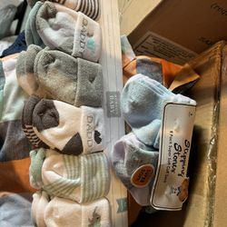 2 Packs Baby Socks 0-6 Months 