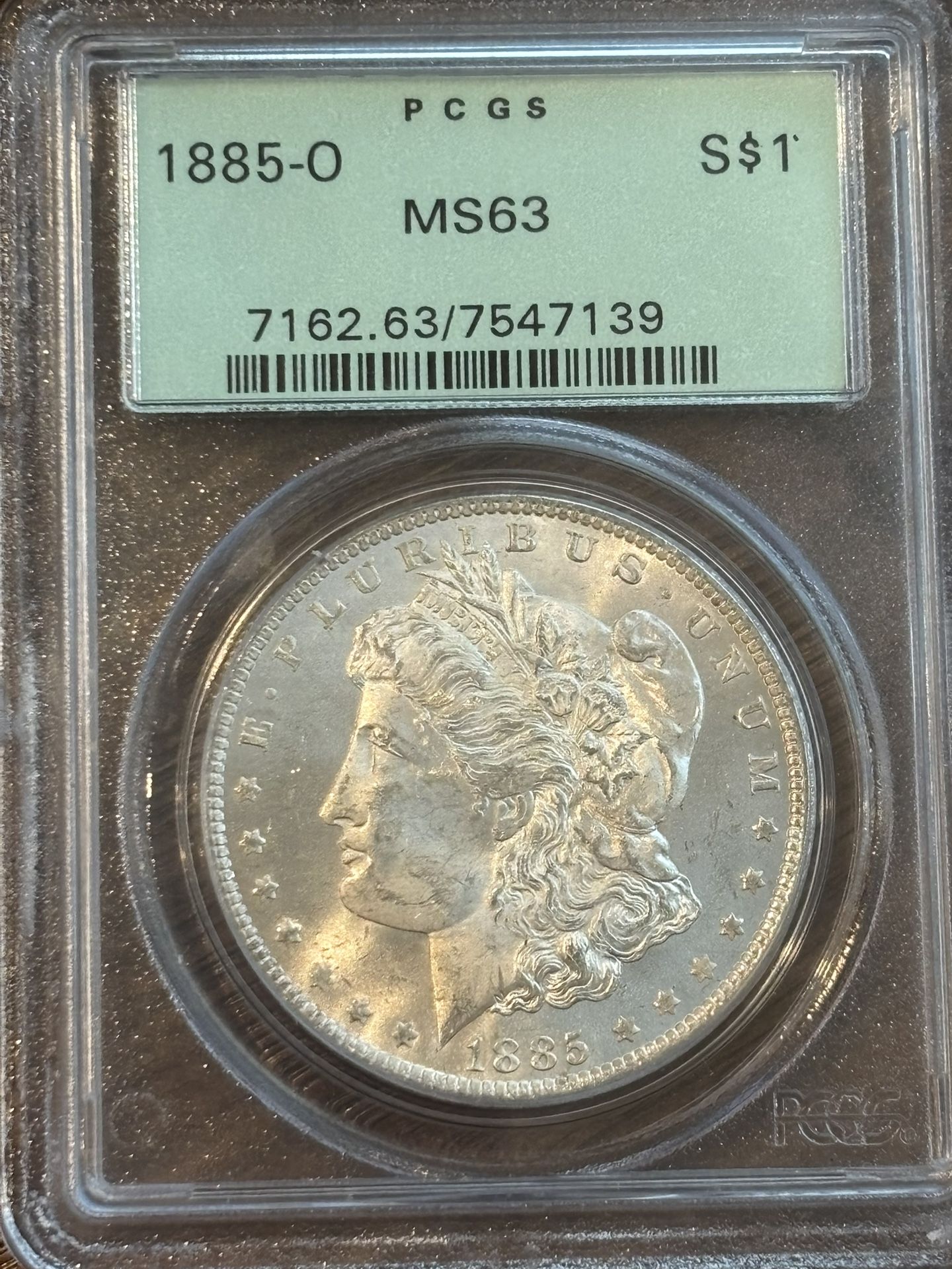 1885 O Morgan Silver Dollar – PCGS MS63