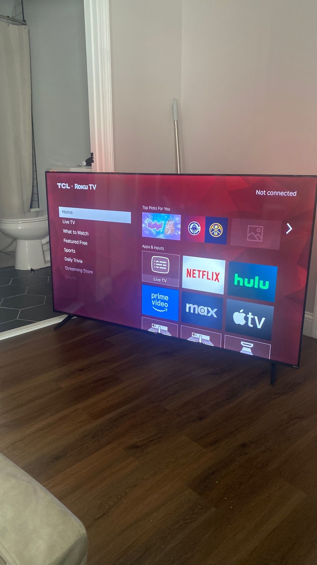 65 Inch TCL Roku Tv