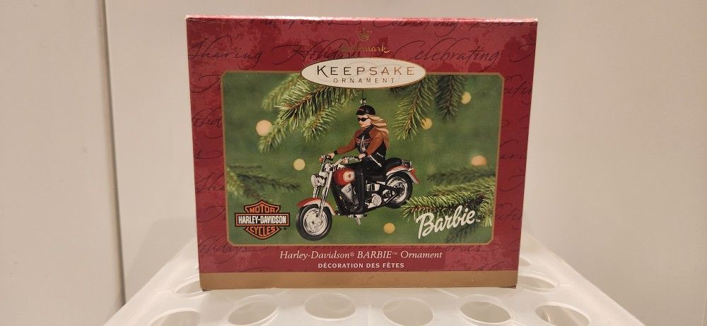BARBIE HARLEY-DAVIDSON KEEPSAKE XMAS ORNAMENT 
