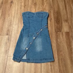 Nwot Denim Dress Size Small 