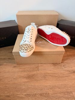 FREE U.S SHIPPING | Christian Louboutin Louis Junior Spik W015 – White/Light – Size 45