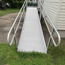 Handicap Ramp  Wheelchair Ramp Section with Handrails