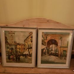 Pair Of Vintage Pictures 