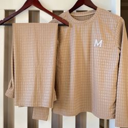 top and pant set caramel color s/m size brand 🆕 