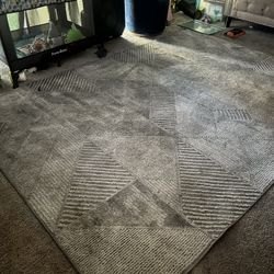 Grey Abstract Rug