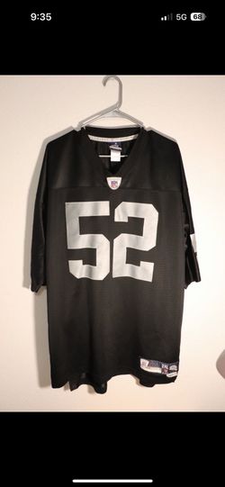 Vtg NFL Oakland Raiders Kirk Morrison Reebok Black Football Jersey 2XL Stitched