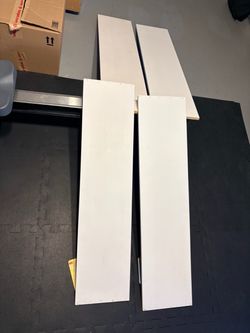 Free white shelves - MDF about 10 x 48