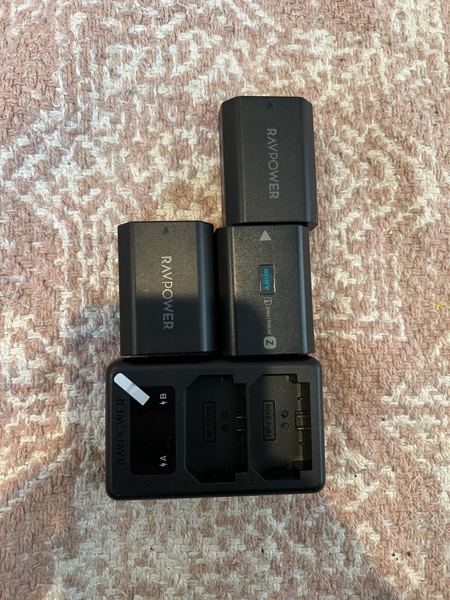 3 Sony A7 III or IV Camera Batteries 