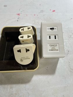 Franzus 1650W Dual Travel Converter with Adapters