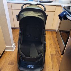 Mom push Stroller